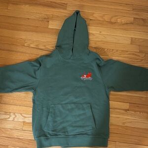 Ripndip Teal Green Hoodie with Red Embroidered Logo